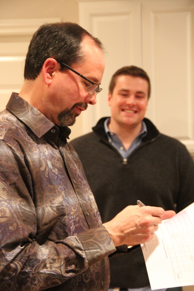 Steve and Michael Getting Ready