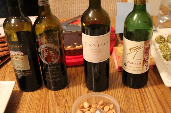 Zinfandel - Rosenblum & Kenwood tied for 1st, Easton and Frey