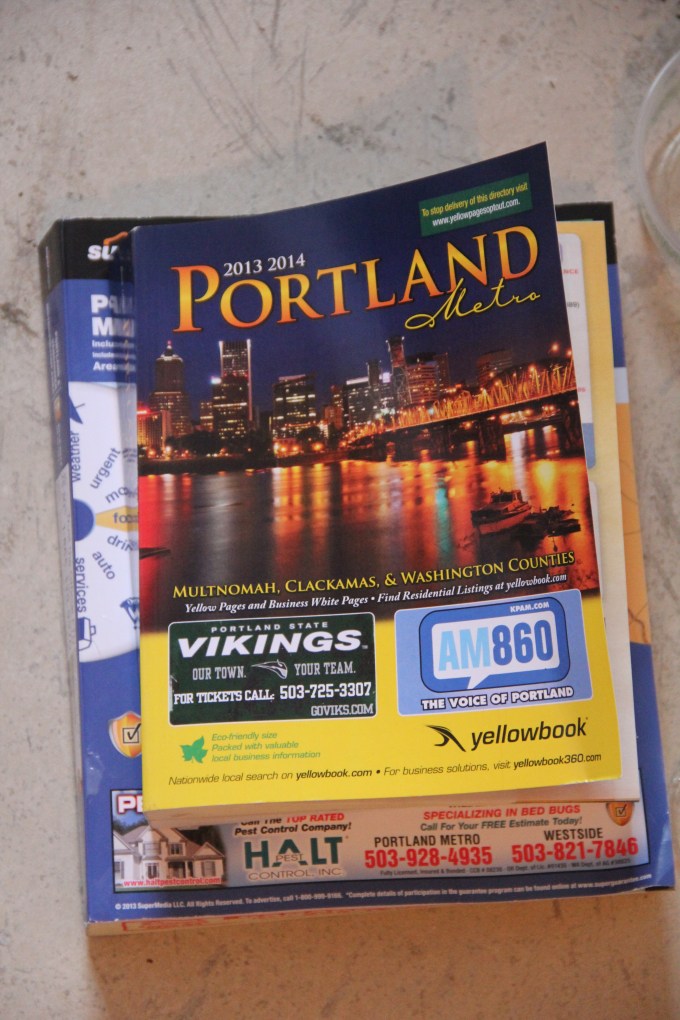 Ugh, of all things I didn't want was 2 new phone books, especially during this experiment! I learned how to cancel future deliveries however!