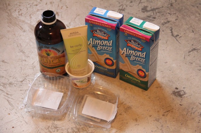 These are items that the off site recycling place might take. I set them aside and will collect more then do a trip to their location.