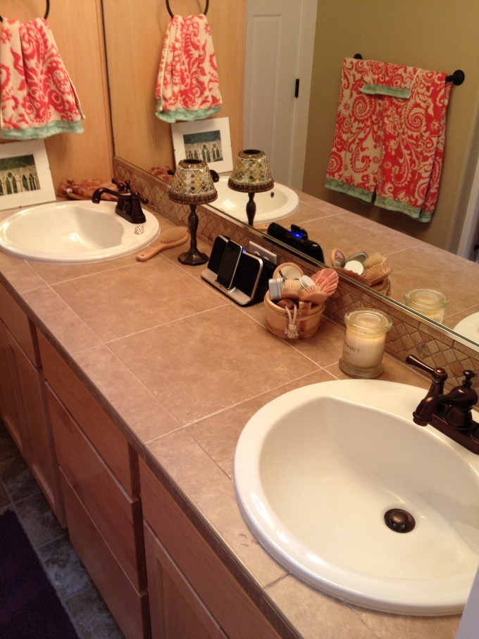 After I was done cleaning and sorting in the bathroom