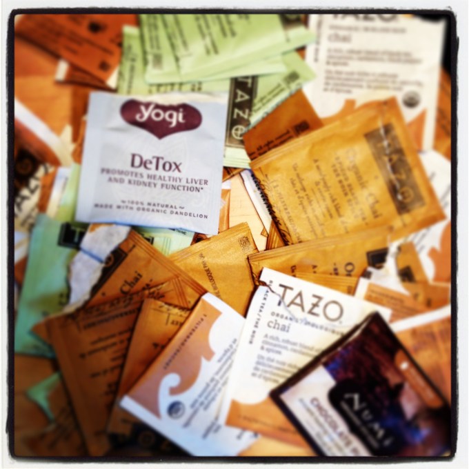 I found out that these tea bag wrappers can't be recycled as they are lined with plastic, so I am trying out bulk teas instead.