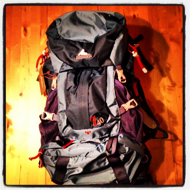 My backpack for the Camino!