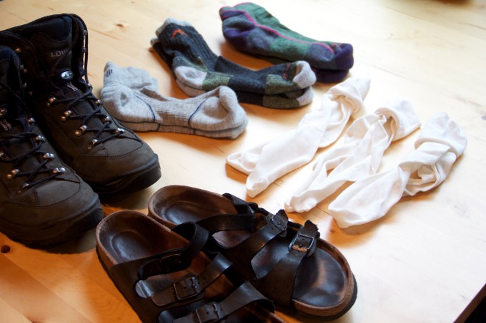 Foot gear for the Camino