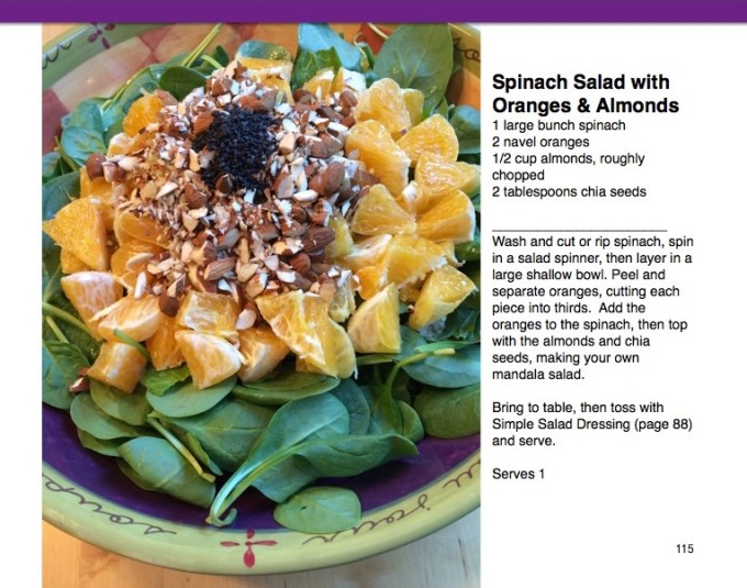 Raw Cleansing Spinach Orange Salad Recipe A